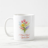 Benutzerdefinierter Muttertagsblumenstrauß-Mug Kaffeetasse (Links)