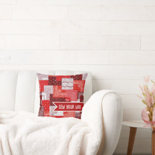 Benutzerdefinierter Näh-Patchwork-Bandana-Quilt-Mu Kissen