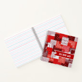 Benutzerdefinierter Näh-Patchwork-Bandana-Quilt-Mu Notizblock (Innenseite)