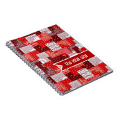 Benutzerdefinierter Näh-Patchwork-Bandana-Quilt-Mu Notizblock (Rechte Seite)
