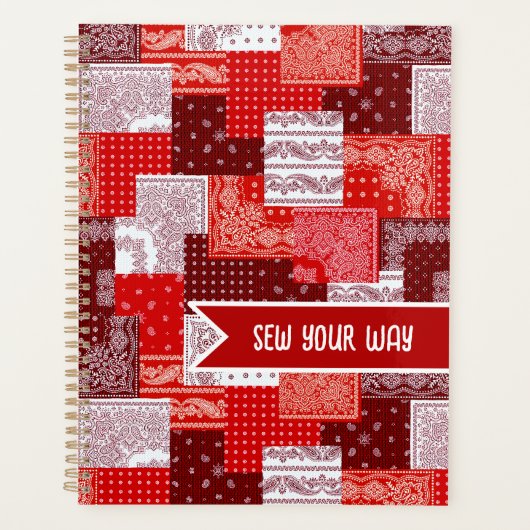 Benutzerdefinierter Näh-Patchwork-Bandana-Quilt-Mu Planer (Vorderseite)