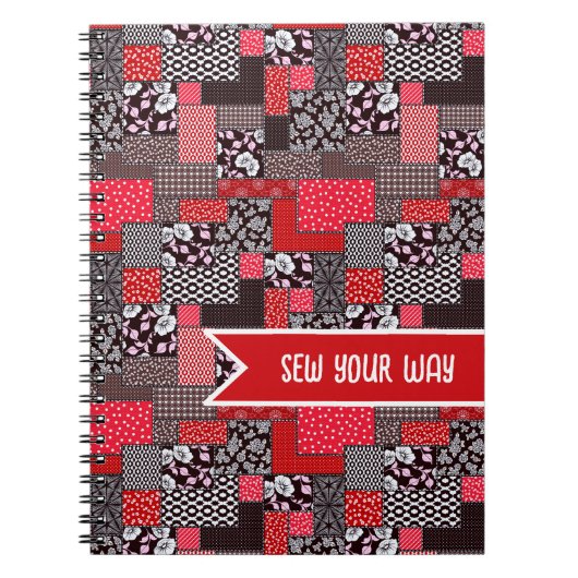 Benutzerdefinierter Näh-Patchwork-Entwurf 'Nähe De Notizblock (Vorderseite)