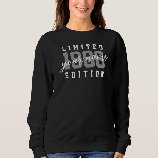 Benutzerdefinierter Name 1986 Limited Edition, 40. Sweatshirt (Vorderseite)