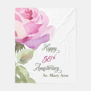 Benutzerdefinierter Name 50. Jubiläum Katholische Fleecedecke