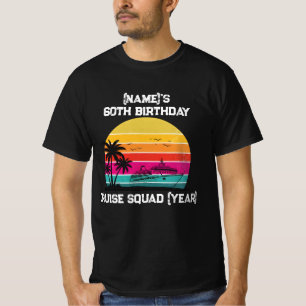 Benutzerdefinierter Name 60. Geburtstags-Kreuzfahr T-Shirt