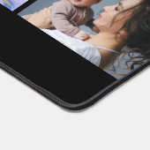 Benutzerdefinierter Name 8 Foto-Collage Personalis Schreibtischunterlage (Ecke)