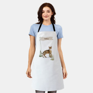 Benutzerdefinierter Name Abessinierkatze Haustier Schürze