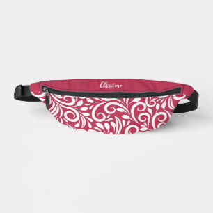 Benutzerdefinierter Name Abstrakte Blumen Elegant Bauchtasche