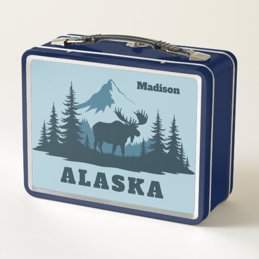 Benutzerdefinierter Name ALASKA Metall Brotdose (Rückseite)