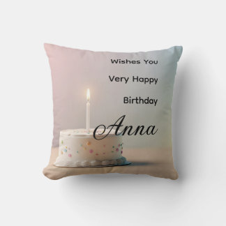 Benutzerdefinierter Name Alles Gute zum Geburtstag Kissen