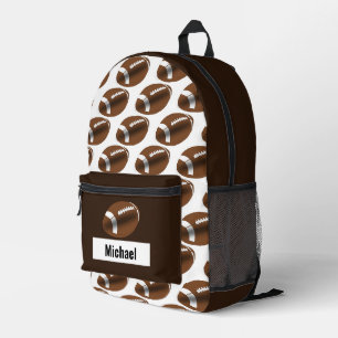 Benutzerdefinierter Name American Football Jungen Bedruckter Rucksack