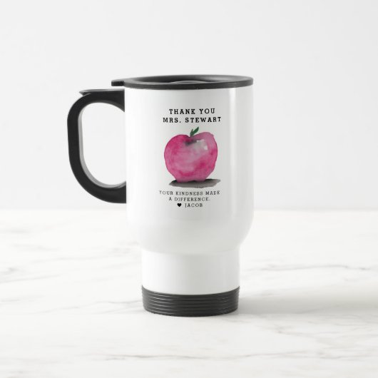 Benutzerdefinierter Name Apple Personalisierter Le Reisebecher (Links)
