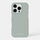 Benutzerdefinierter Name Aschfarbe iPhone-Hülle iPhone Hülle (Rückseite)