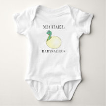 Benutzerdefinierter Name auf süßem Dinosaurierbaby