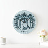 Benutzerdefinierter Name Bali Große Wanduhr (Zuhause)