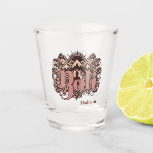 Benutzerdefinierter Name Bali Schnapsglas
