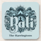 Benutzerdefinierter Name Bali-Set Untersetzer (Vorderseite)