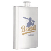 Benutzerdefinierter Name Baseballspieler Flachmann (Rechts)