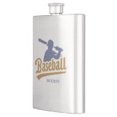 Benutzerdefinierter Name Baseballspieler Flachmann (Links)