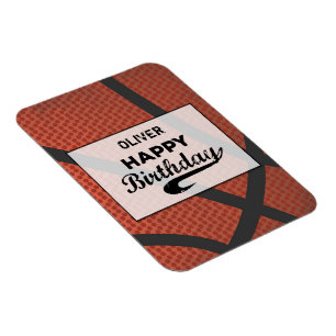 Benutzerdefinierter Name Basketball Geburtstag Gro Magnet