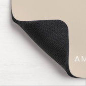 Benutzerdefinierter Name Beige Farbe Mousepad (Ecke)