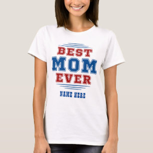 Benutzerdefinierter Name Beste Mutter Aller Zeiten T-Shirt