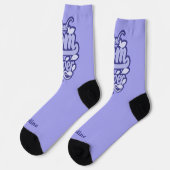 Benutzerdefinierter Name "Beste Mutter überhaupt" Socken (Linkes Detail)