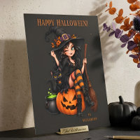 Benutzerdefinierter Name Böse Hexe Halloween