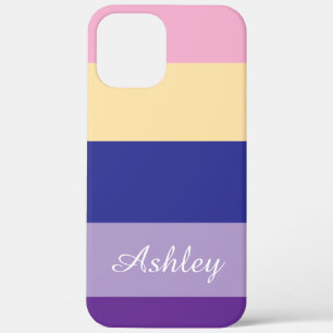 Benutzerdefinierter Name Bunt Stylisch Modern Eleg Case-Mate iPhone Hülle