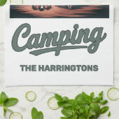 Benutzerdefinierter Name Camping Geschirrtuch (Gefaltet)