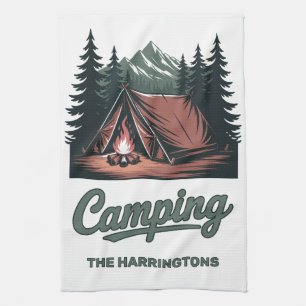 Benutzerdefinierter Name Camping Geschirrtuch