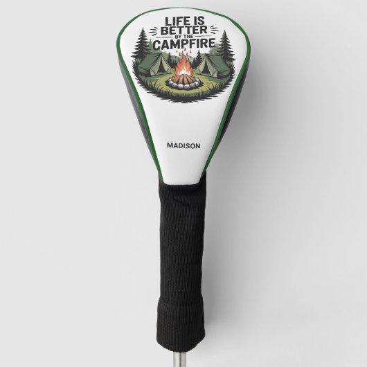 Benutzerdefinierter Name Camping Golf Headcover (Vorderseite)