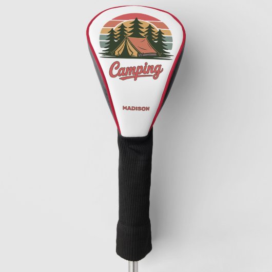 Benutzerdefinierter Name Camping Golf Headcover (Vorderseite)