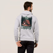 Benutzerdefinierter Name Camping Hoodie (Schwarz voll)