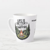 Benutzerdefinierter Name Camping Milchtasse (Linke Ecke)