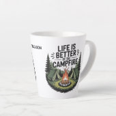 Benutzerdefinierter Name Camping Milchtasse (Rechte Ecke)