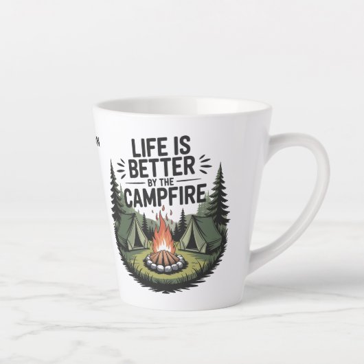 Benutzerdefinierter Name Camping Milchtasse (Rechts)