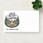 Benutzerdefinierter Name Camping Post-it Klebezettel (Büro)