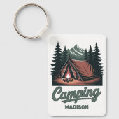 Benutzerdefinierter Name Camping Schlüsselanhänger (Vorderseite)