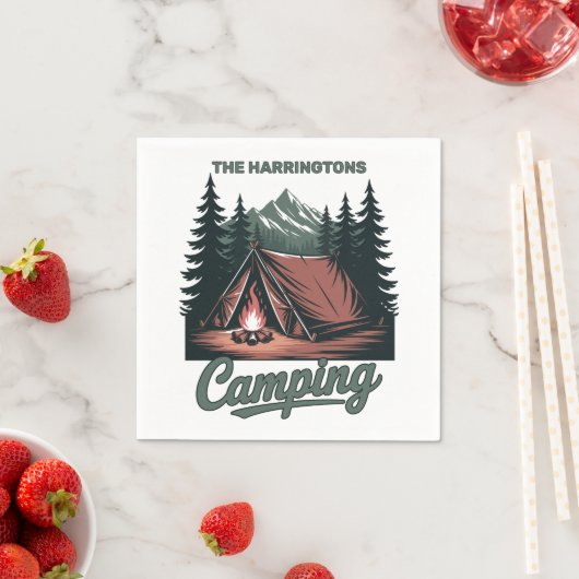 Benutzerdefinierter Name Camping Serviette (Beispiel)