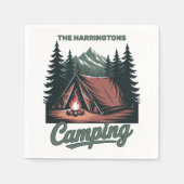 Benutzerdefinierter Name Camping Serviette (Vorderseite)