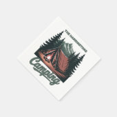 Benutzerdefinierter Name Camping Serviette (Ecke)