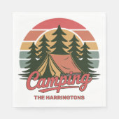 Benutzerdefinierter Name Camping Serviette (Vorderseite)