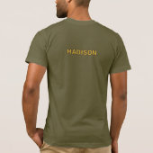 Benutzerdefinierter Name Camping T-Shirt (Rückseite)