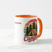 Benutzerdefinierter Name Camping Tasse (VorderseiteRechts)