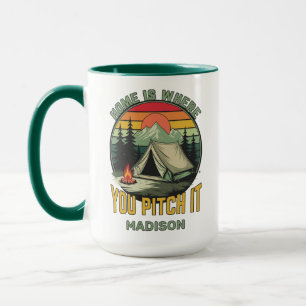 Benutzerdefinierter Name Camping Tasse