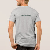 Benutzerdefinierter Name Camping Tri-Blend Shirt (Rückseite)