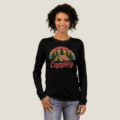 Benutzerdefinierter Name Camping Tri-Blend Shirt (Volle Vorderseite)