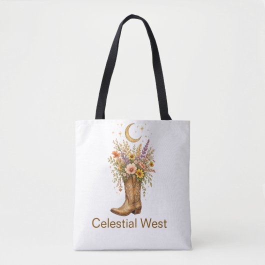 Benutzerdefinierter Name Celestial West Cowboy Boo Tasche (Vorderseite)