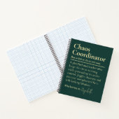 Benutzerdefinierter Name Chaos-Koordinator Journal Notizblock (Innenseite)